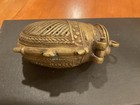 Antique Brass Lime Paste Chuna Betel Box Original Old Hand Crafted Engraved
