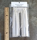 Dollhouse Curtains Fabric   Lace Cream With Curtain Rod 1 12 Scale Miniatures