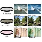 Vivitar 72mm Uv Cpl Fld Filter Kit Multi-coated Hd Camera Lenses