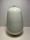 Vintage Korean Celadon Hand Painted Porcelain Vase By        Hwa Ceon Signed 10 