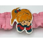 Rare Vintage Rainbow Brite Belt Pink Kids Elastic Belt