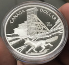 2003 Canada  1 25 175g  9999 Silver Proof Cobalt Silver Strike Dollar Ogp Coa