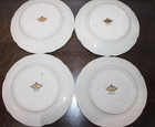 Rosenthal Diplomat Sanssouci Floral   Gold Ivory 4 Bread Plates