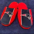 Nfl New England Patriots Men s 7 8  Logo Slide Scuff Slippers