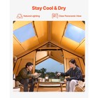 Inflatable Tents For Camping 8-12 Person Glamping Window Tent W  Hand Pump