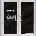 Open Hours Sign Sticker Business Store Shop Stickers Open Hour Sign Decals