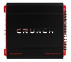 Crunch Px-1000 Car Stereo Amp With 4 3-way Speakers And Soundstorm Wiring Kit