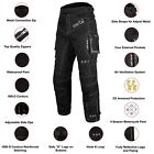 Defy Motorcycle Pants For Men Water Resistant Dual Sport Ce Armor Cordura Fabric