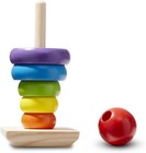Melissa   Doug Rainbow Stacker Wooden Ring Educational Toy Stacking Ring