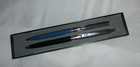 In Case Vintage 2 Paper Mate Double Heart Blue   Black Pen   Pencil Set