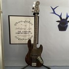 4-strings Bass Guitar Jazz Full Zebra Wood Top Chrome Hardware Fast Delivery