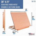 Extra Large Adjustable Wood Artist Drawing   Sketching Board