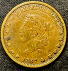 1837 Hard Times Token   Millions For Defence Not One Cent For Tribute Enn Coins