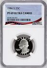 Lot Of 10 - Assorted Washington 25c Proof 69 Uc Slabs   Freshly Graded From Ngc