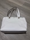 Coach White Jes Taylor Tote Bag Signature Canvas Leather Shoulder Bag