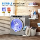 Rovsun 13 2lb Portable Clothes Dryer  3 5 Cu ft Front Load Tumble Laundry Dryer