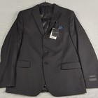New Lauren Ralph Lauren Loxbury Kids Double Vented Blazer Size 16h Black