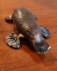 Beautiful Handmade Pewter Platypus By Aradon Figurine  Sculpture Collectible 3 