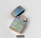 Fallout Vault-tec Vintage Style Zippo Blue And Yellow