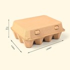 30 Pcs Blank Pulp Egg Cartons  12 Egg  3x4 Square  Recycled  Sturdy  Bulk