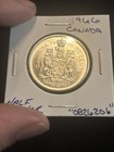 1966 Canada 50 Cents Canadian Silver Half Dollar    0826206    50c