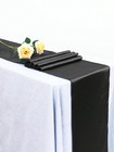Black Satin Table Runner 1pc 6pcs 12pcs For Weddings Parties Home Decor