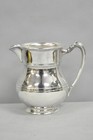 Vintage Victorian Silver Plated Pewter Bulbous Lemondade Water Pitcher