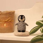 The Makerss Felting Kit - Tiny Penguin Needle Felt Kit  Amiguwoolli