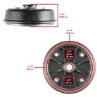 Rear Left Or Right Brake Drum Fits Kawasaki Mule 550 Kaf300c 1997 1998 1999-2004