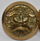 Vintage Pair Eastlake Victorian Old Man Winter Face Brass Door Knobs Hardware