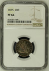 1876 Ngc Pr66 Proof Twenty Cent Piece Centennial Underrated Key Date Silver 20c