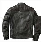 Scorpion Exo 1909 Vintage Motorcycle Armored Padded Black Classic Leather Jacket