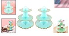 Cake Stand 2 Pack 3 Tier Dessert Cupcake Holder Tower Eco Disposable