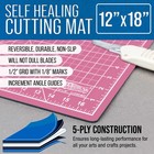 12  X 18  Pink blue Self Healing 5-ply Double Sided Durable Cutting Mat
