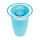 360 Degree Toddler Sippy Cup 10 Oz Leak Proof 2 Pack Blue Green Unisex