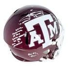 Johnny Manziel Signed Multi-inscription Texas A m Red Speed Full-size Replica Fo