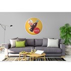 Coca-cola Sprite Boy Yellow Button Style Decal Officially Licensed Made In Usa