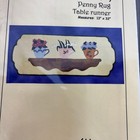 Tea Cup Shelf Penny Rug Table Runner Pattern Cows Hill Lisa Cowell New 2004