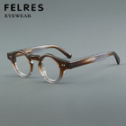 Acetate 147mm Large Eyeglasses Men Women Anti Blue Light Clear Lens Glasses