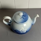 Bing   Grondahl Christmas Rose Teapot   Lid Mint 654