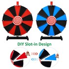 Winspin 18  Tabletop Diy Color Prize Wheel 14 Slot Editable Spin Game Trade Show