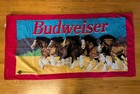 Vintage Budweiser Clydesdale Horse Beach Towel 1992 90 s Hilasal 55x27  Beer
