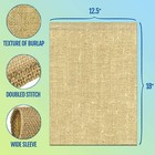 Anley 4pcs Blank Burlap Garden Flag Diy Personalized Craft Banner Custom Design