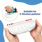 Fzxdfg 8 Pieces Car Polisher Pad Lamb Fleece Buffing Pads 5-6 Inches  White