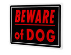 Beware Of Dog Sign 10  X 14  Heavy Duty Aluminum Warning Sign