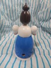 Erzgebirge Volkskunst 7    Woman W pie Wooden Incense Smoker Handmade
