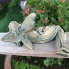 Sleeping Garden Fairy Statue Figurine Ornament Outdoor Indoor Decor Bronze
