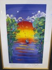 Peter Max     better World     2015 Serigraph Signed Framed