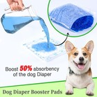 Dog Diaper Liners Booster Pads  150ct Disposable Regular-150count  White 
