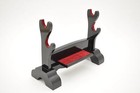 Black Piano Lacquered Wood  2 Tier Deluxe Table Stand For Katana   Wakizashi